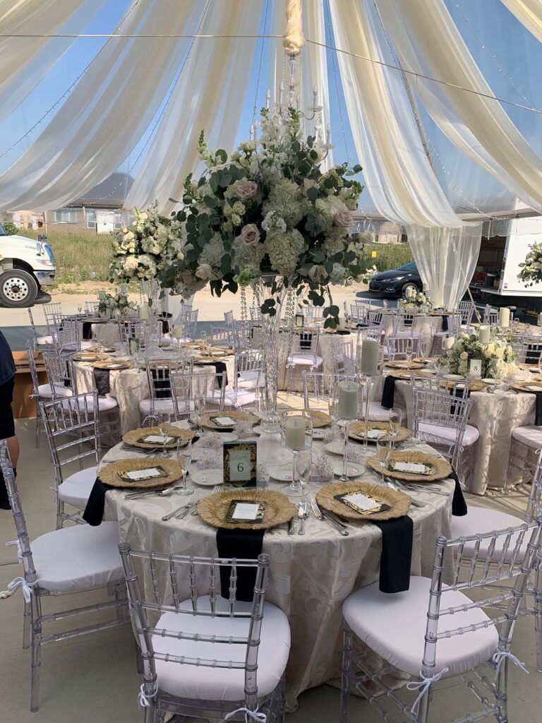 decorated tables for detroit events